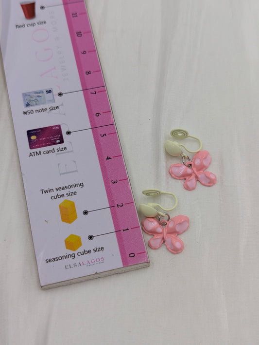 Butterfly Clip On Earrings