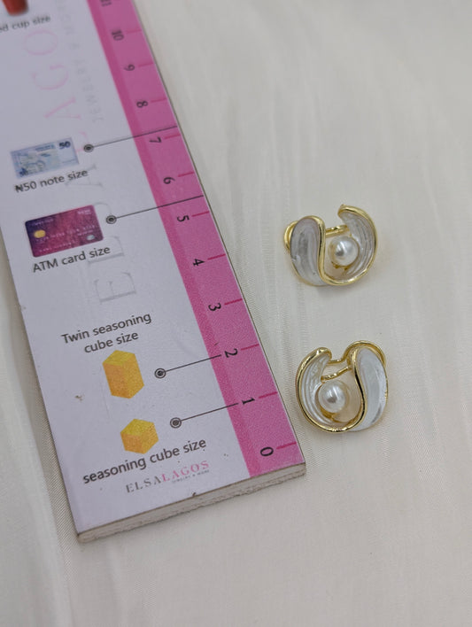 Oyster Clip On Earrings