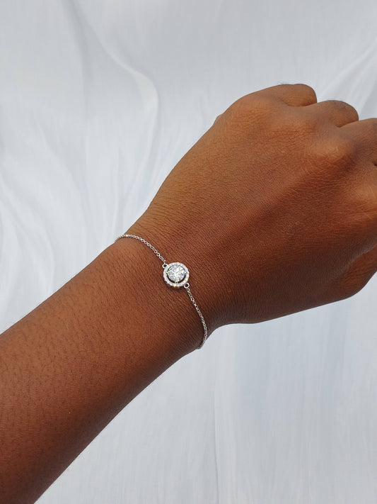Moissanite diamond bracelet
