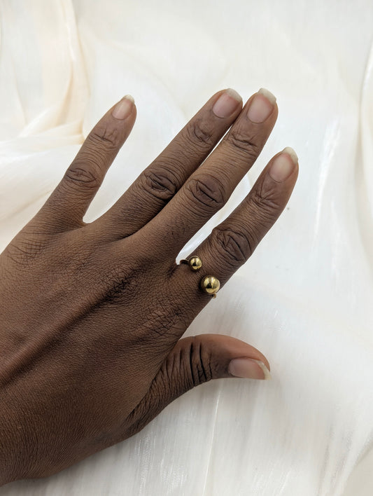 Twin Ball Ring (size 9)