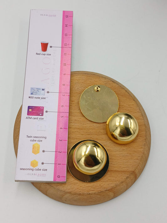 Gold earrings