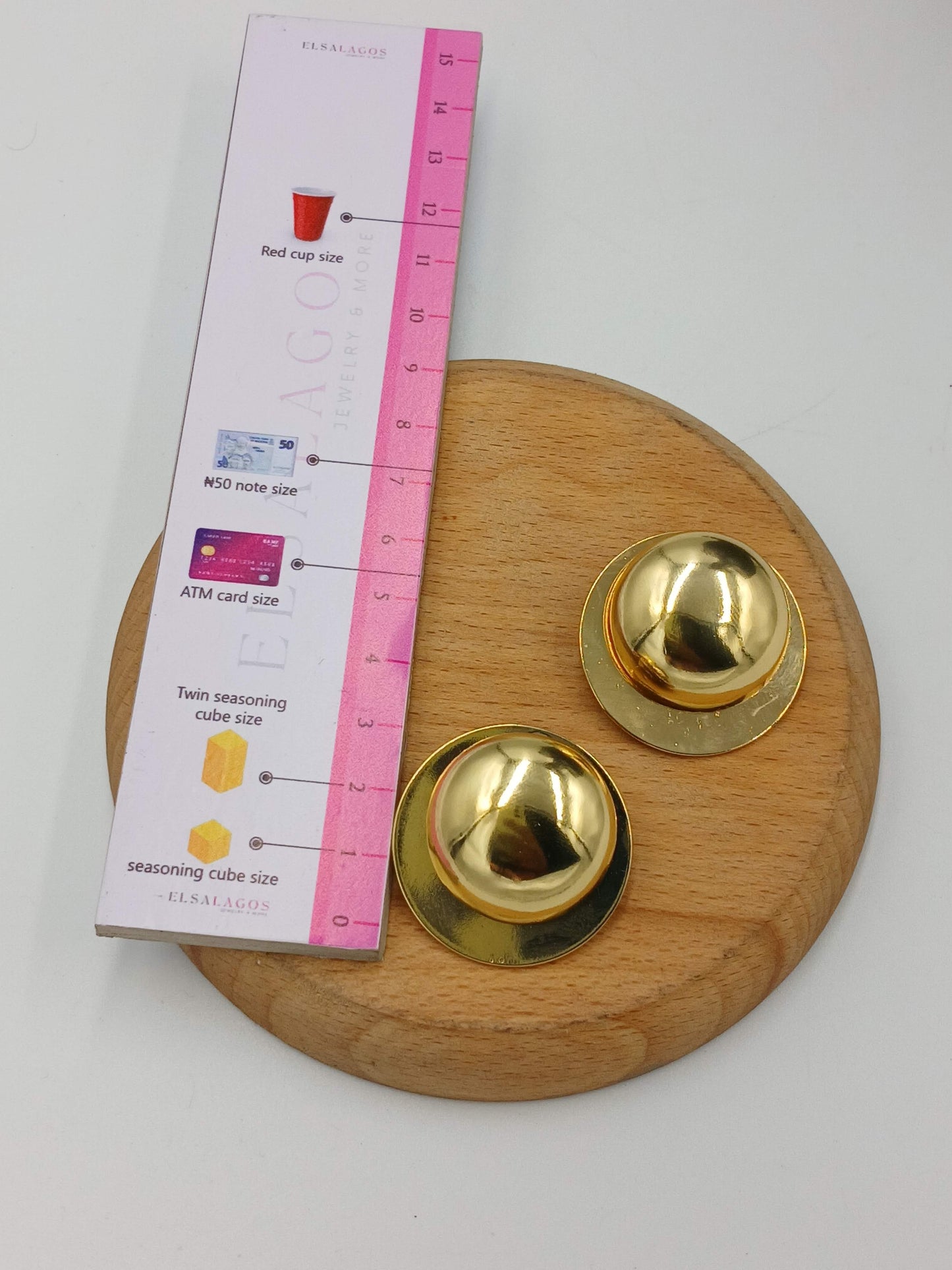 Gold earrings