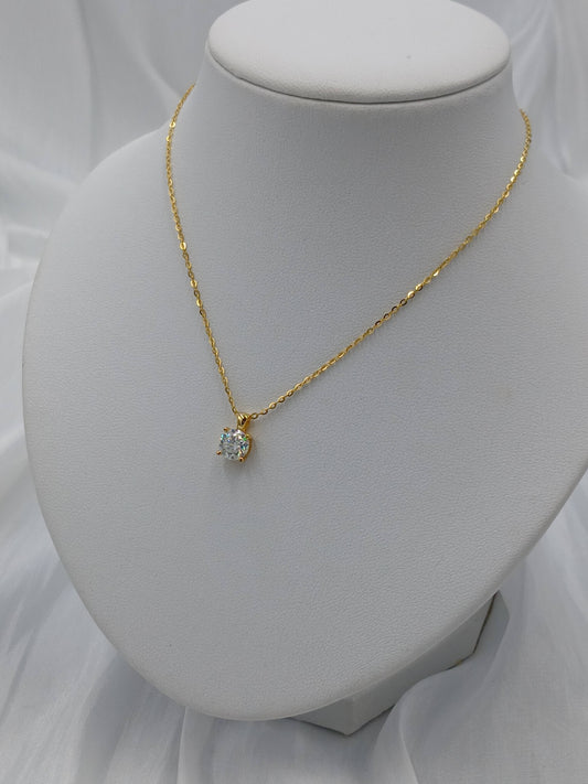 Moissanite diamond necklace