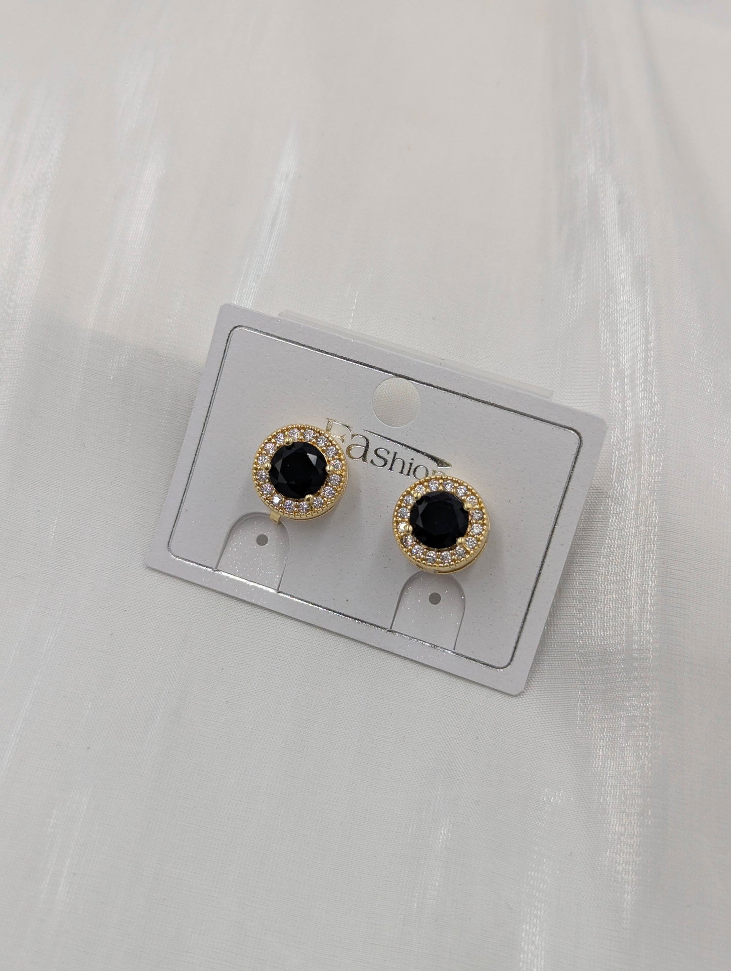 Zirconia Clip On Earrings