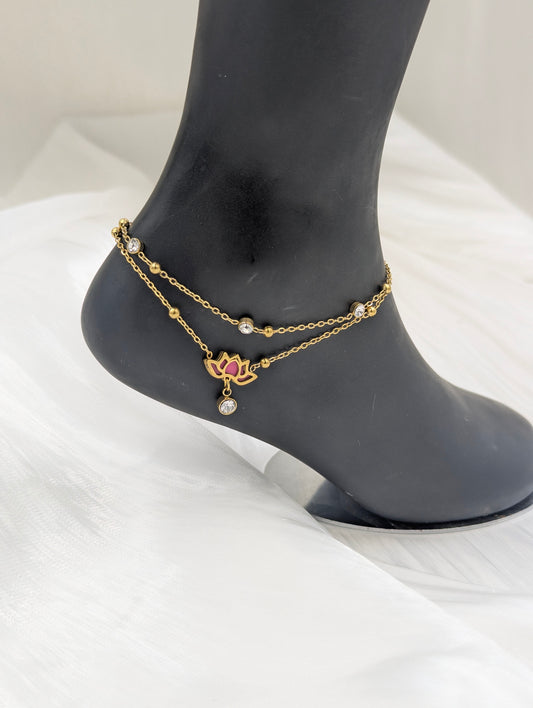 Lotus Anklet