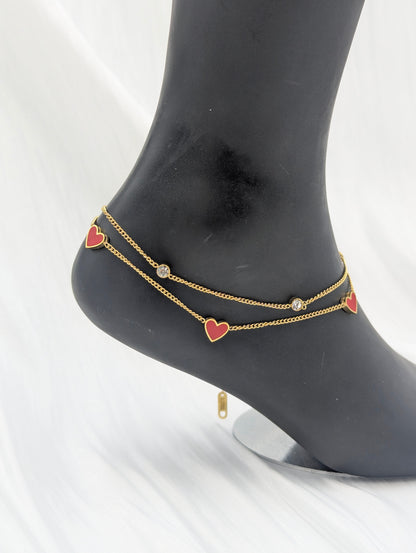 Heart Anklet