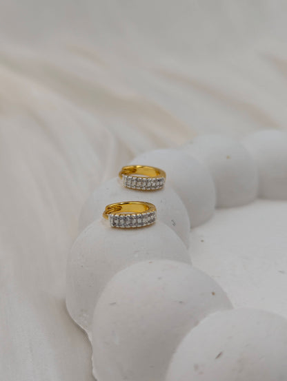 Zirconia Hingeback Hoops