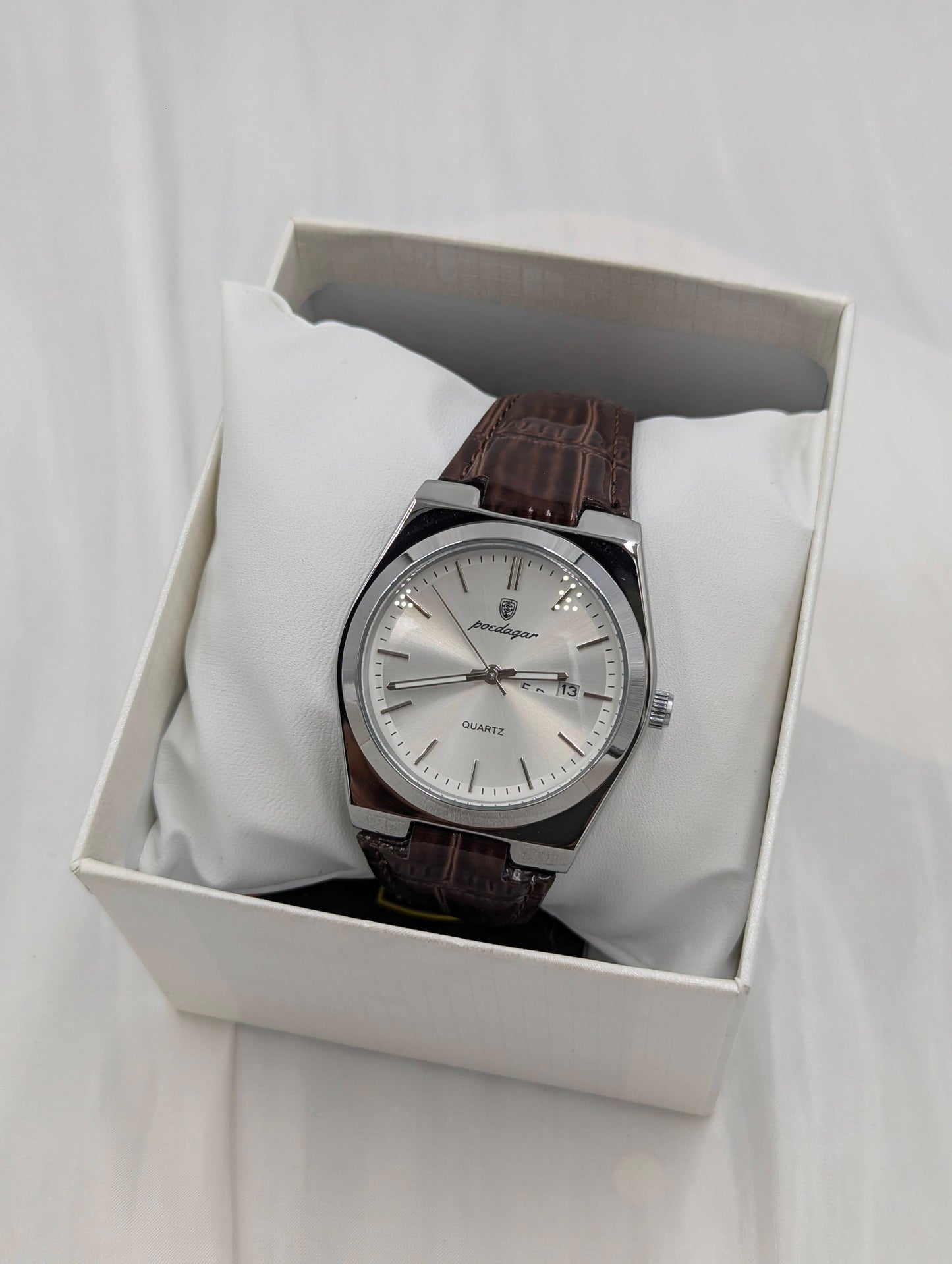 Poedagar Leather Wristwatch