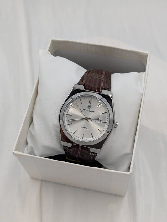 Poedagar Leather Wristwatch