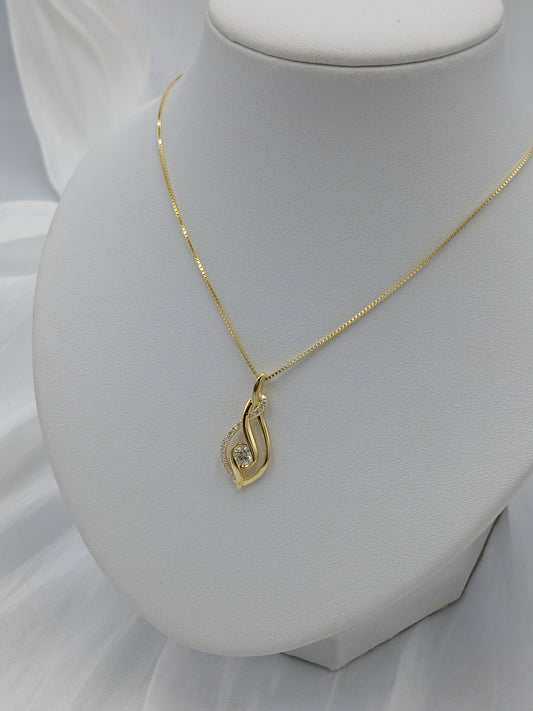 Moissanite diamond necklace
