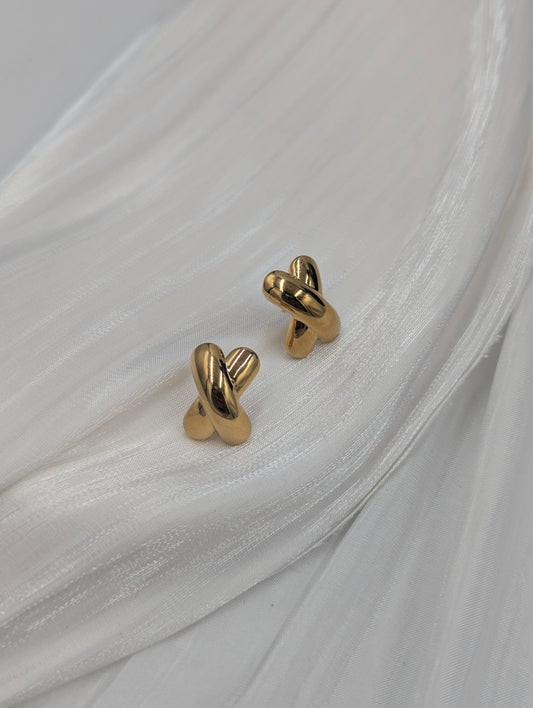 Side Cross Earrings