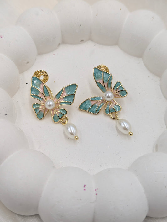 Butterfly Clip Earrings
