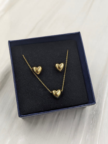 Heart Necklace Set