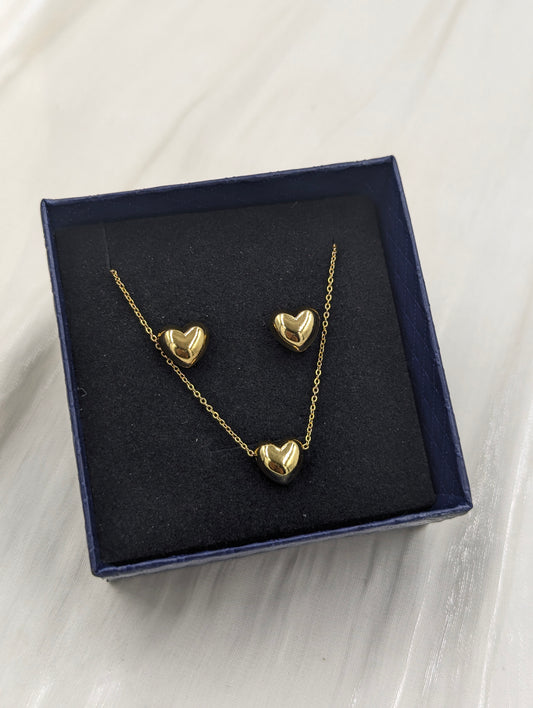 Heart Necklace Set