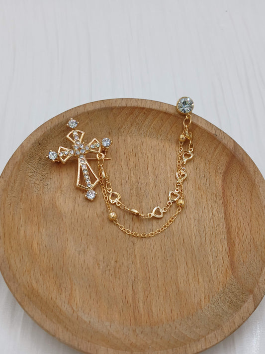 Cross brooch