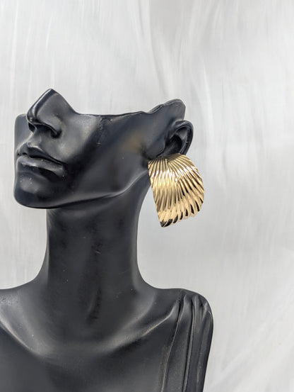 Curled Leaf Earrings