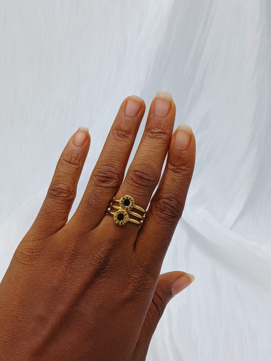 Double circle ring (size 7,8,10)