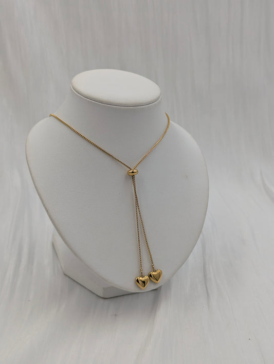 Drawstring Heart Necklace