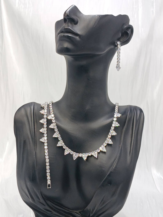 Silver Necklace Set