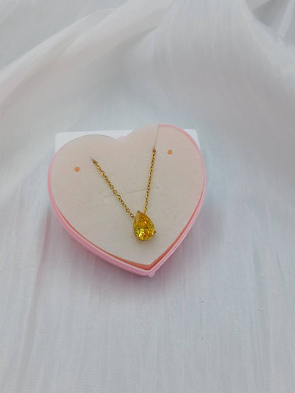 November birthstone necklace