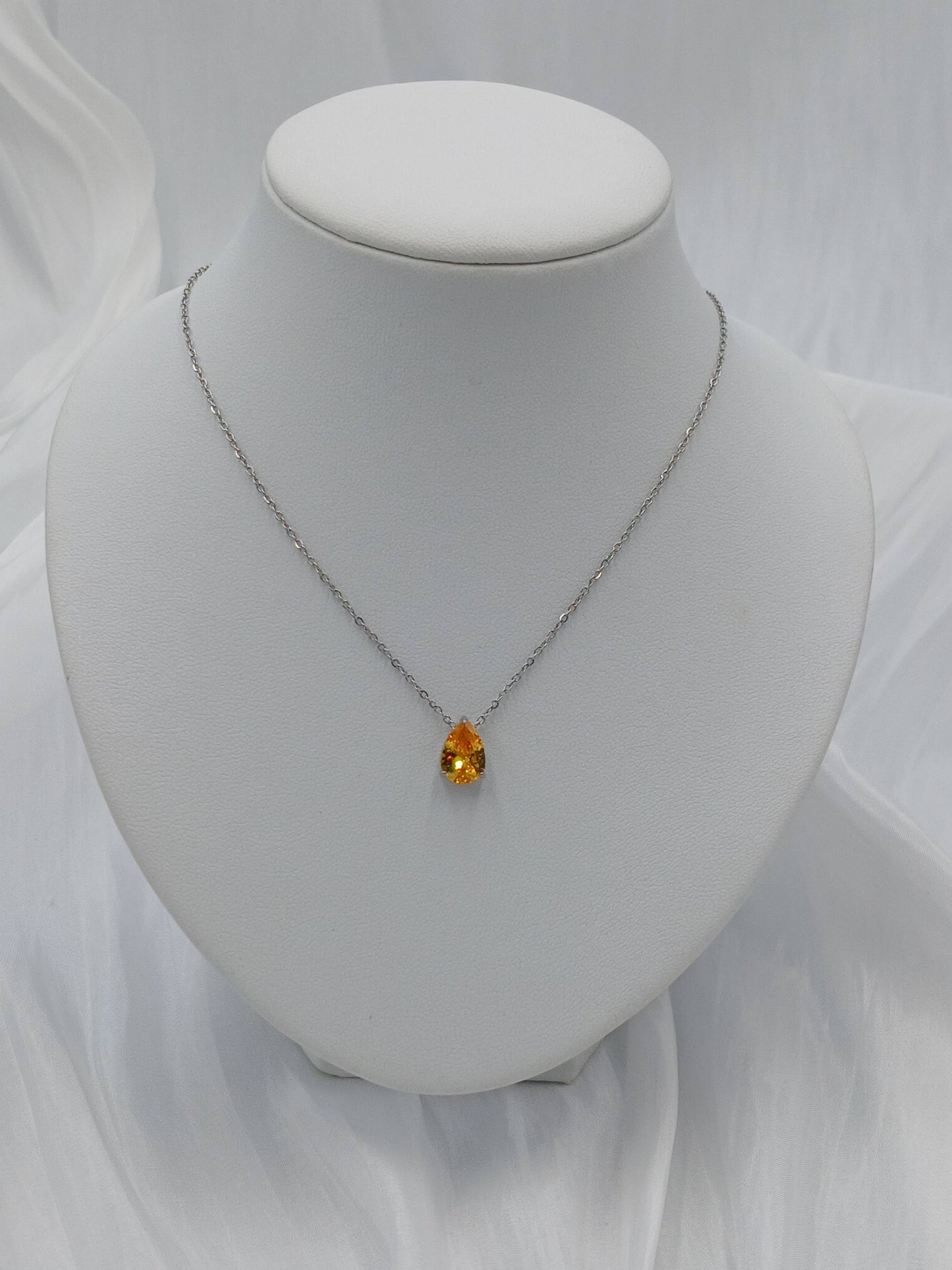 November birthstone necklace