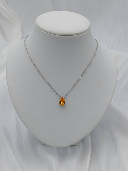 November birthstone necklace