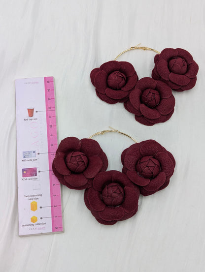 Rose Basket Earrings