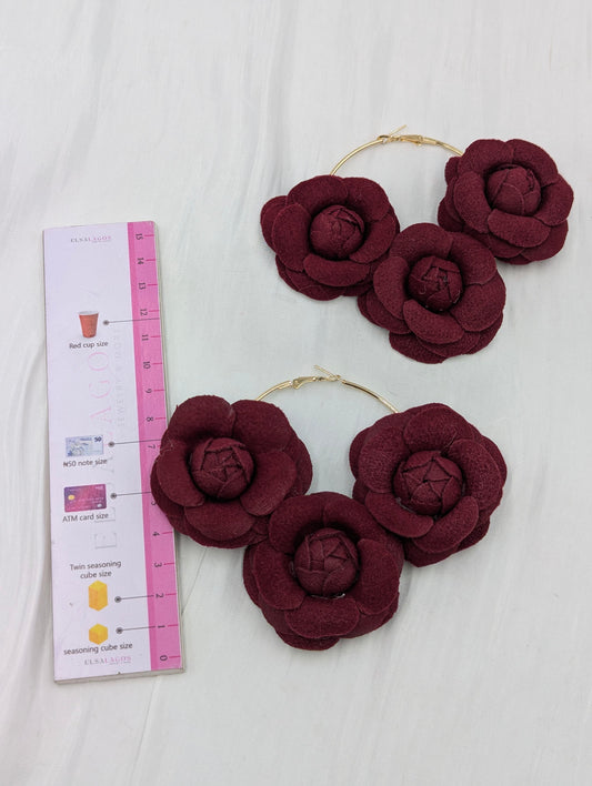 Rose Basket Earrings