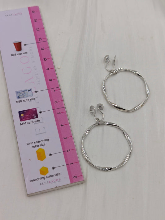 Hoop Clip On Earrings