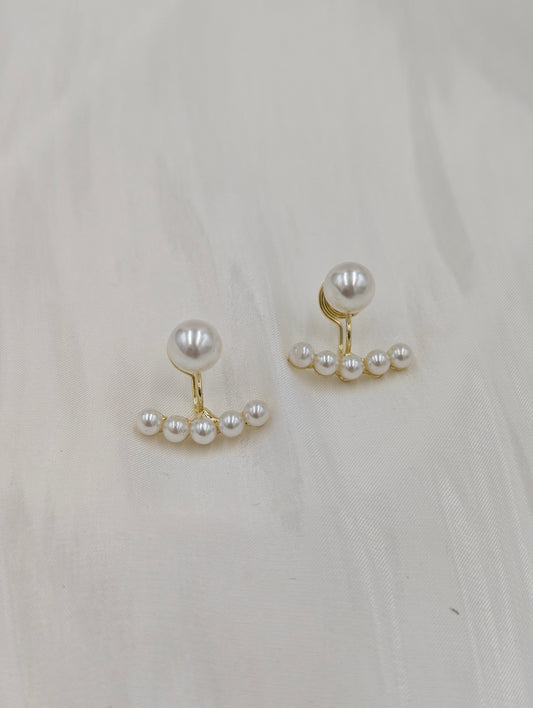 Pearl Clip on Earrings
