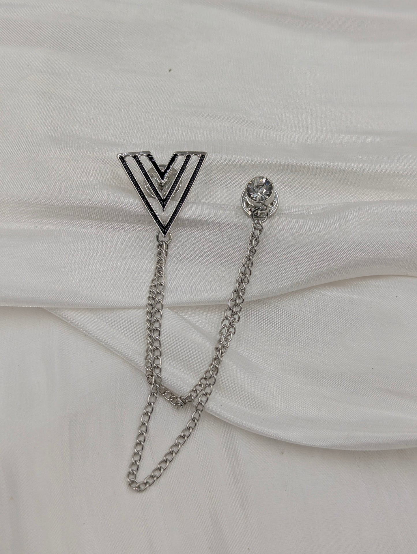 V Brooch
