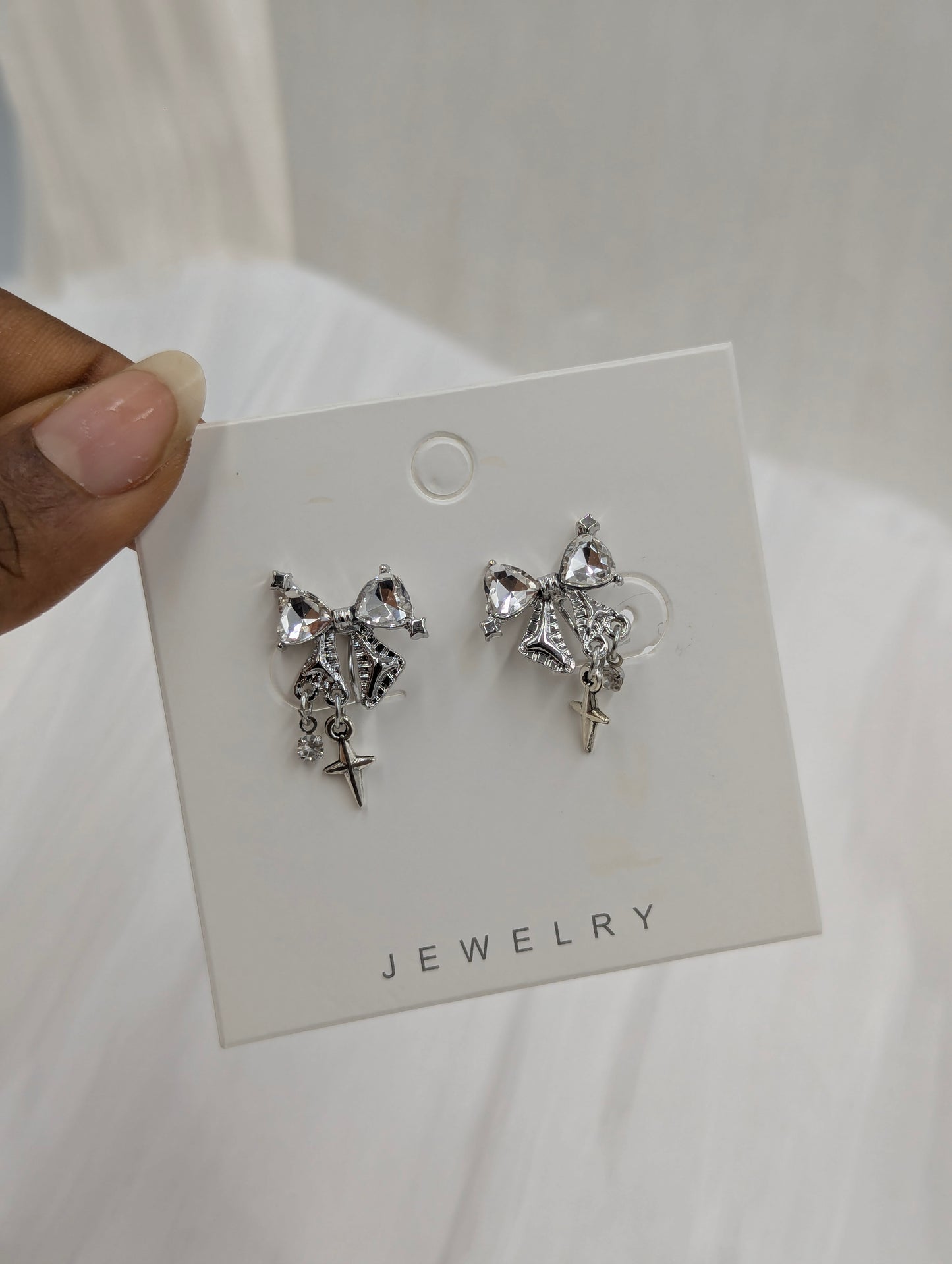 Bow Clip On Earrings