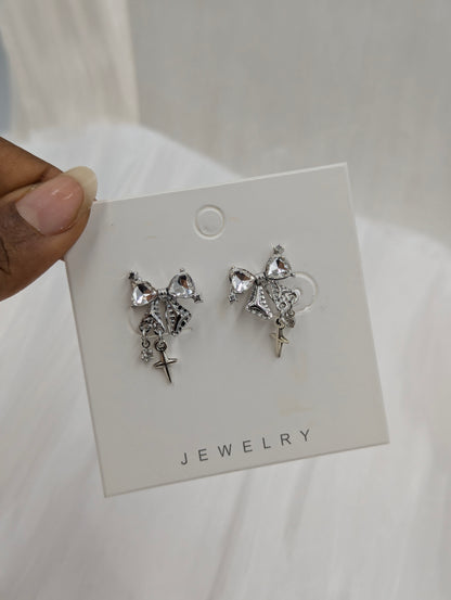 Bow Clip On Earrings
