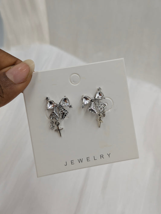Bow Clip On Earrings