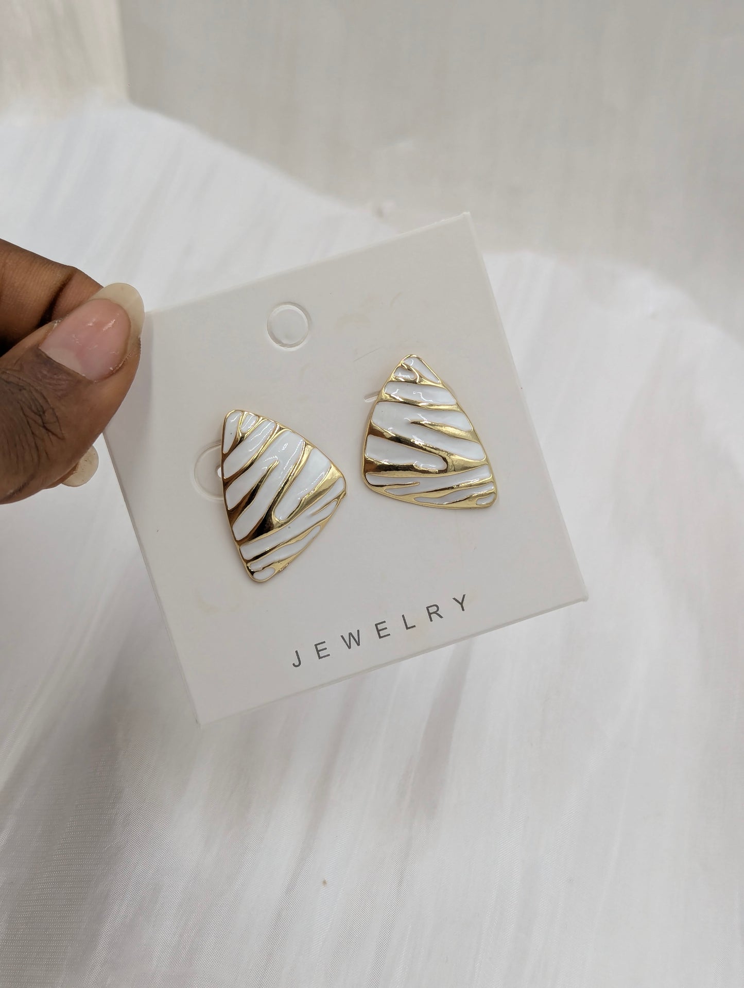 Abstract Clip On Earrings