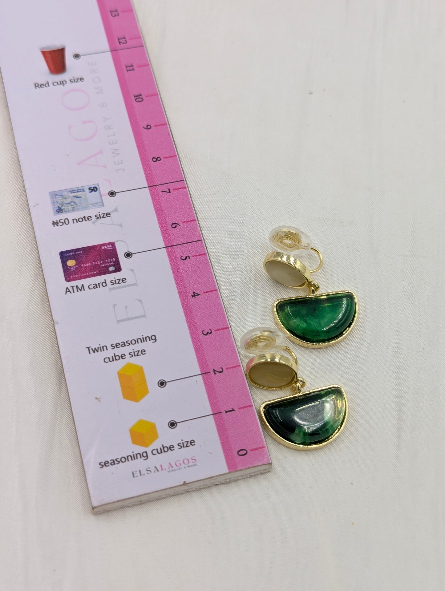Gem Clip On Earrings