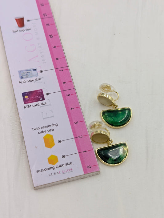 Gem Clip On Earrings