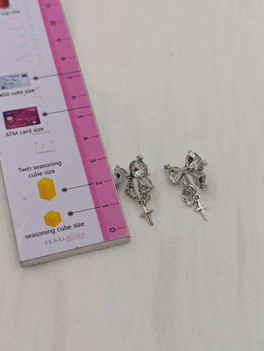 Bow Clip On Earrings