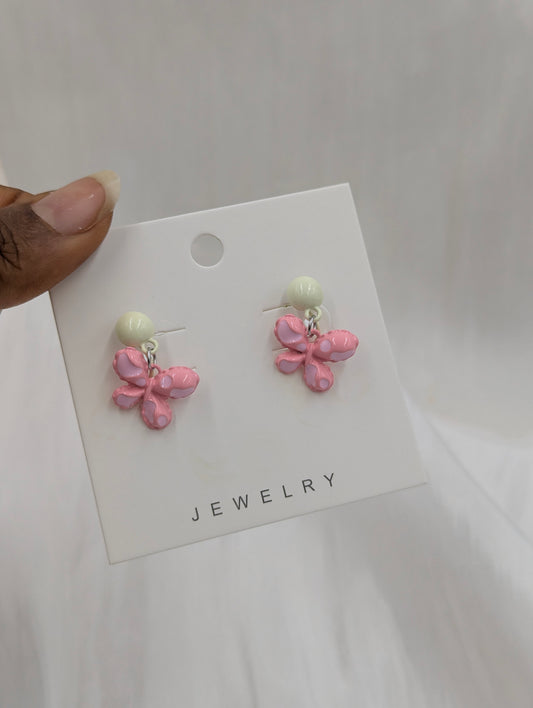 Butterfly Clip On Earrings