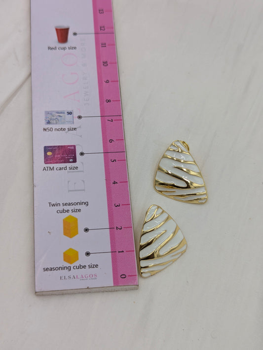 Abstract Clip On Earrings