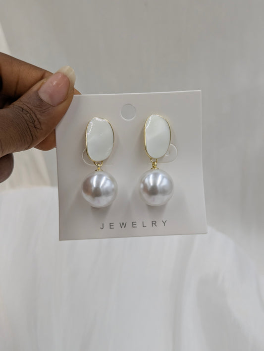 Pearl Clip On Earrings