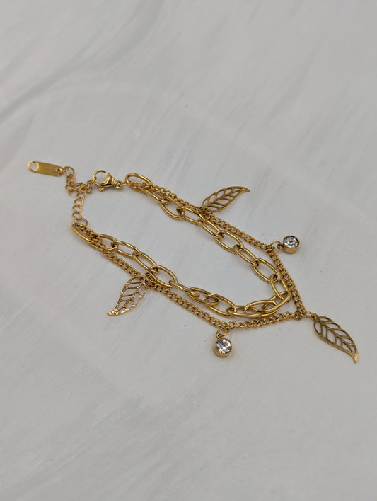 Leaf Layered Bracelet