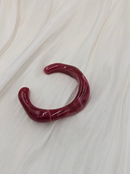 Wavy Acrylic Bangle
