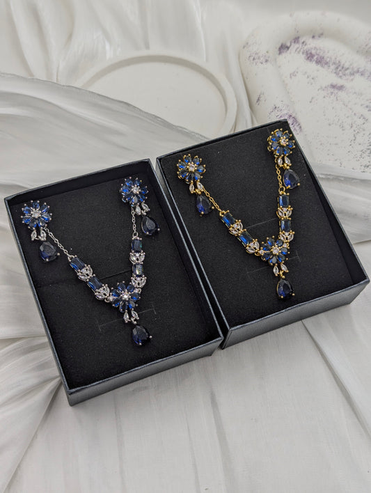 Sapphire Necklace Set