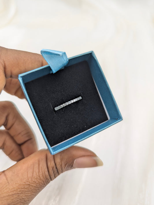 Moissanite Wedding Band