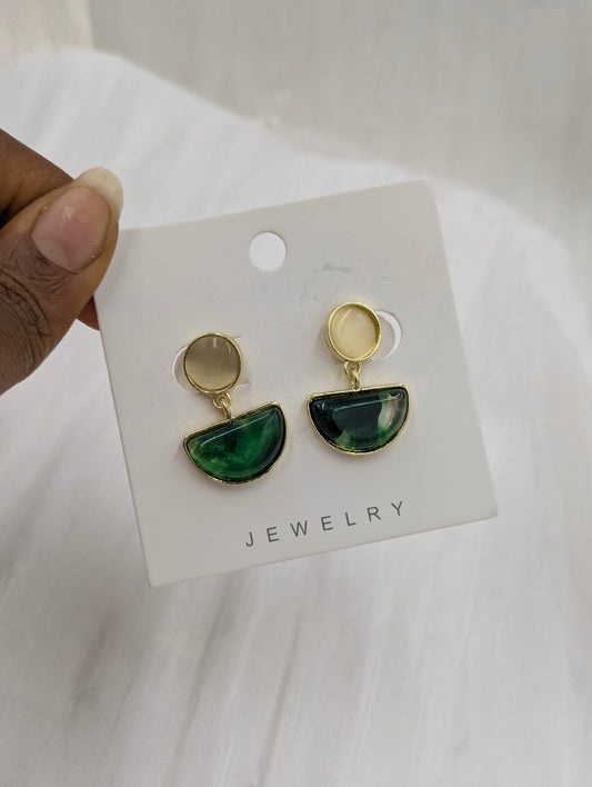 Gem Clip On Earrings