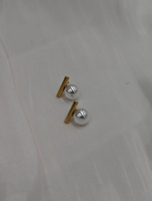 Pearl Bar Earrings