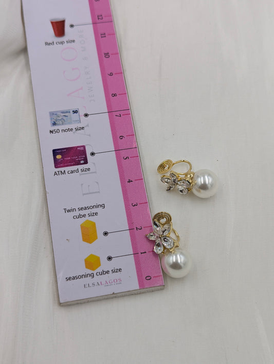 Pearl Clip On Earrings