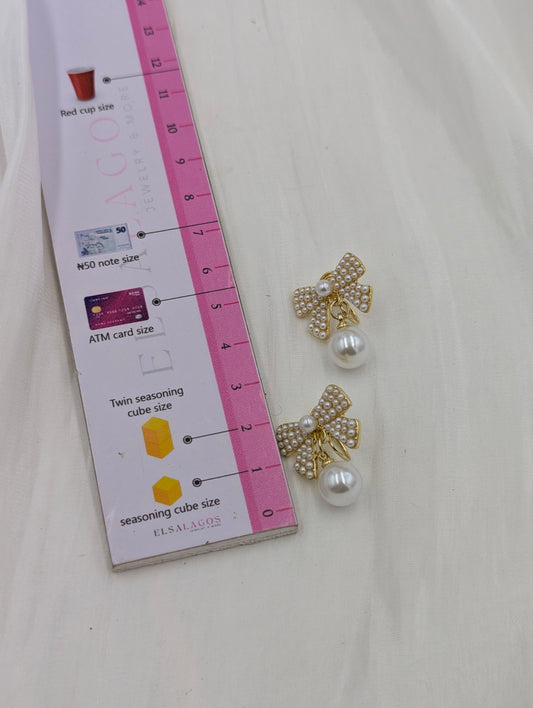 Bow Clip On Earrings