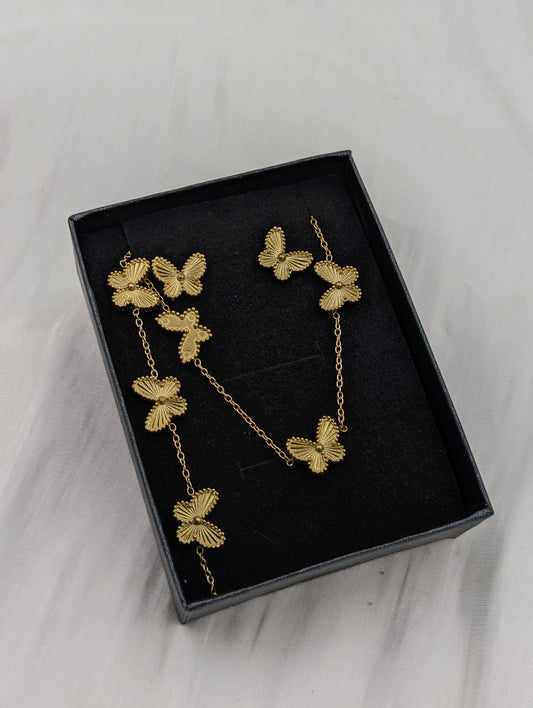 Butterfly Necklace Set